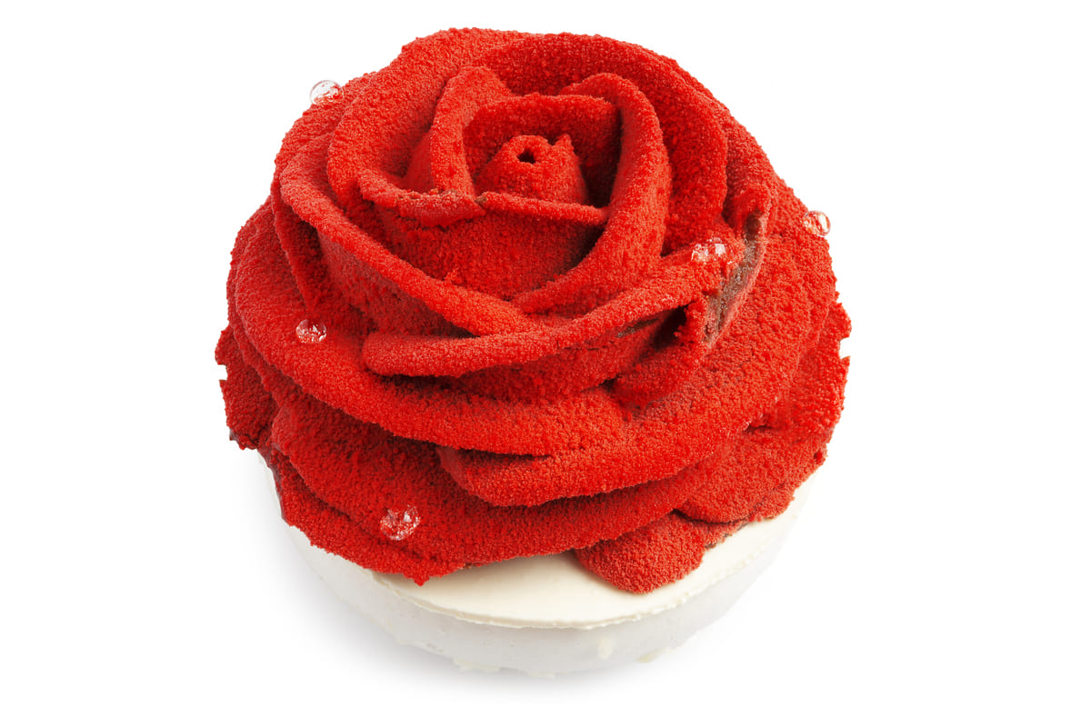 rose patisserie en sucre d'amande